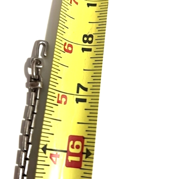 VINTAGE KC DESIGNS SILVER-TONE MOTHER OF PEARL PENDANT 17" NECKLACE - Picture 6 of 11